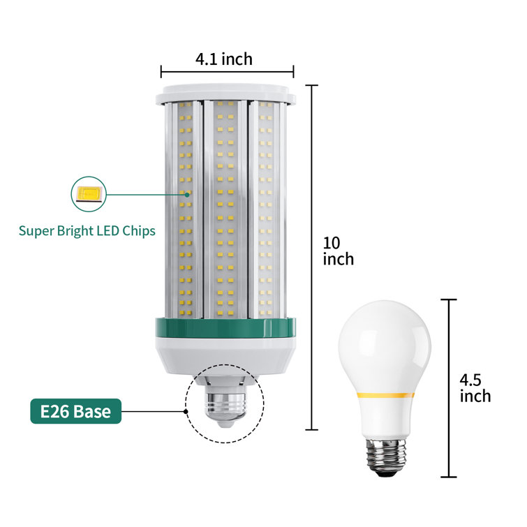 Pinegreen Lighting 80W 500W Equivalent LED Corn Light Bulb